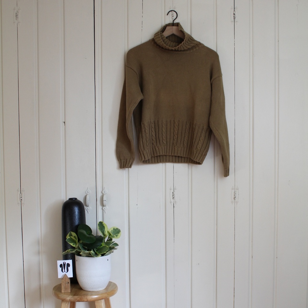 Jeanne Pierre Tan Turtle Neck